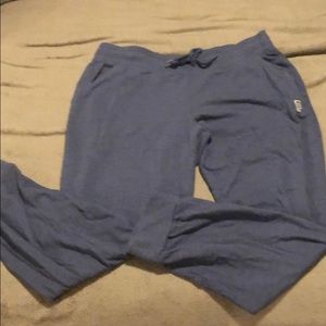 PINK Blue Skinny Joggers Large